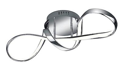 Trio Led plafondlampPerugia chroom - R67091106
