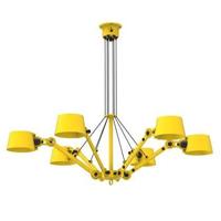Tonone Bolt Chandeliers 6 arm Kroonluchter - Geel - thumbnail