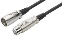 Monacor MEC-20/SW XLR Kabel [1x XLR-stekker - 1x XLR-bus] 6 m Zwart - thumbnail
