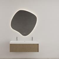 Badkamermeubel Gliss Design Timotheus 140 cm Ash Grey (Keuze Wastafel) - thumbnail