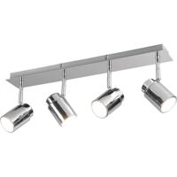 LED Plafondspot Rechthoekig Mat Chroom - GU10 Fitting - IP44 Aluminium - thumbnail