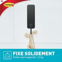 Haak voor ophanging 3M 1,3 kg 25 X 35 X 95 MM Zwart Lijmen (1 Stuks) - thumbnail