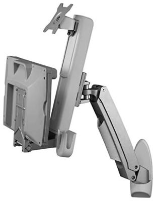 ICY BOX IB-MS600-W, Sit-Stand-Workstation mit Wandhalter für ein Monitor bis zu 24 Monitor-wandbeugel 1-voudig 25,4 cm (10) - 61 cm (24) Zilver, Grijs, Wit In ICY BOX IB-MS600-W, Sit-Stand-Workstation mit Wandhalter für ein Monitor bis zu 24 Monitor-wandbeugel 1-voudig 25,4 cm (10) - 61 cm (24) Zilver, Grijs, Wit In