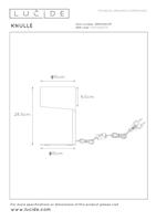 Lucide KNULLE - Tafellamp - Ø 15 cm - 1xE14 - Wit - thumbnail
