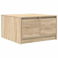 Salontafel met lades 70,5x70x40 cm Sonoma eikenkleurig - thumbnail