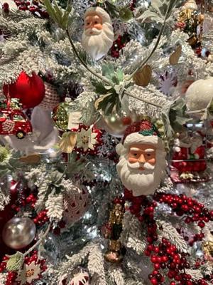 Kersthanger kerstman 6.8x13.3cm