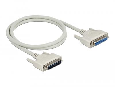Delock seriële kabel d-sub 25 male naar female 1m