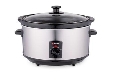 Alpina Slowcooker 3.5L 240W RVS/Zwart Alpina Slowcooker 3.5L 240W RVS/Zwart