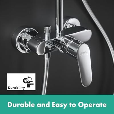Hansgrohe Crometta S 240 1 straal showerpipe met douchekraan chroom