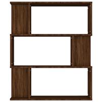 Boekenkast / kamerscherm 80x24x96 cm bewerkt hout bruineiken - thumbnail