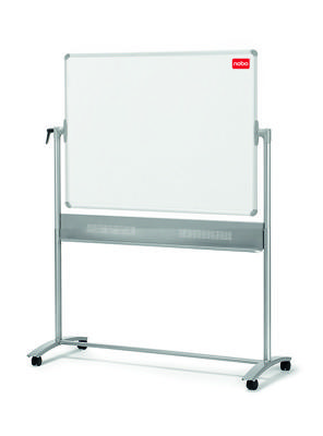 Nobo mobiel magnetisch whiteboard, kantelbaar, emaille, ft 120 x 90 cm