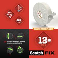 Dubbelzijdig plakband Scotch extreme 19 mm x 5 m Wit - thumbnail