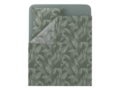 LIVARNO Satijnen dekbedovertrekset 140 x 200 cm (Groen)