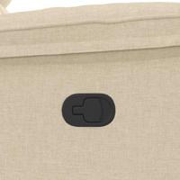 Massagestoel verstelbaar stof crèmekleurig - thumbnail