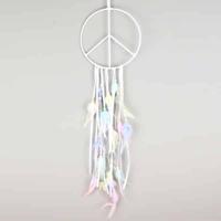 Mobile met Vredessymbool Suède Wit - thumbnail