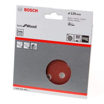 Bosch Accessoires Expert C470 schuurpapier voor excenterschuurmachines 125 mm, 8 gaten, K80 5-delig - 2608900805 Bosch Accessoires Expert C470 schuurpapier voor excenterschuurmachines 125 mm, 8 gaten, K80 5-delig - 2608900805