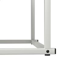 Brandhoutrek 70x43x34,5 cm koudgewalst staal wit - thumbnail