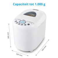 Broodmachine - MEDION - 50073723 - 550 W - 19 programma's - Hublot - Wit - thumbnail