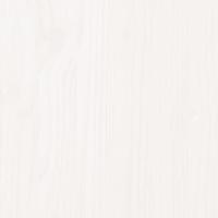 Bedframe met hoofdbord massief grenenhout wit 120x200 cm - thumbnail