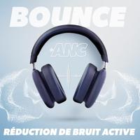 T'nB - Bounce ANC Midnight Blue, draadloze bluetooth-hoofdtelefoon, actieve ANC-ruisonderdrukking, looptijd 50 uur, meeslepend geluid, geïntegreerde microfoon, Bluetooth 5.3, 3,5 mm jackstekker - thumbnail