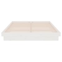 Bedframe massief hout wit 140x200 cm - thumbnail
