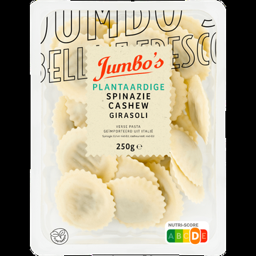 Jumbo's Plantaardige Spinazie Cashew Girasoli 250 g Jumbo's Plantaardige Spinazie Cashew Girasoli 250 g