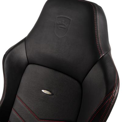 Noblechairs Hero echt leer zwart/rood - thumbnail