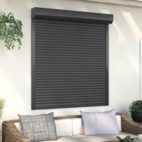 VidaXL Rolluik 130x140 cm aluminium antracietkleurig - thumbnail