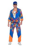 Trainingspak blauw/oranje - thumbnail