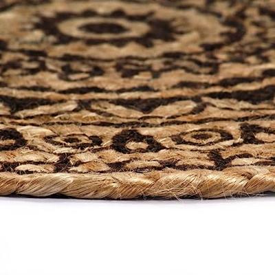 Placemats 6 st rond 38 cm jute donkerbruin Placemats 6 st rond 38 cm jute donkerbruin