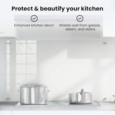 VidaXL Keuken achterwand doorzichtig 100 x 60 cm gehard glas