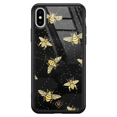 iPhone XS Max glazen hardcase - Bee yourself iPhone XS Max glazen hardcase - Bee yourself