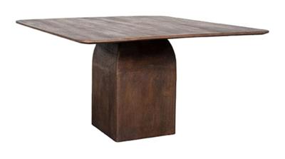 LABEL51 Eetkamertafel Ingo - Espresso - Mangohout - 130 cm - Rond