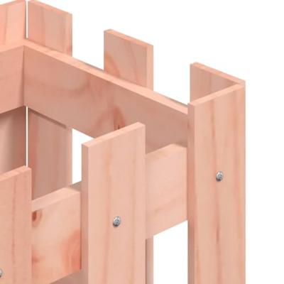 VidaXL Plantenbak met hekontwerp 30x30x30 cm massief dougashout