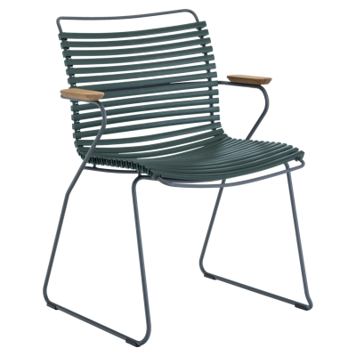 Houe Click Dining tuinstoel met arm Pine Green