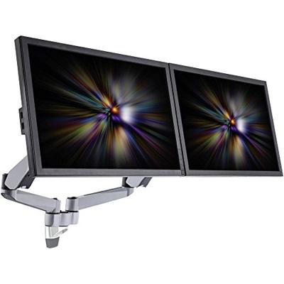 SpeaKa Professional SP-1624884 Superflex Monitor-wandbeugel 25,4 cm (10) - 68,6 cm (27) In hoogte verstelbaar, Kantelbaar, Zwenkbaar, Roteerbaar