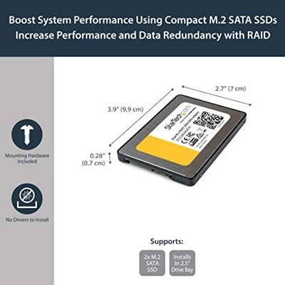 StarTech.com Dubbele M.2 NGFF SATA adapter met RAID