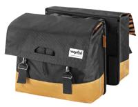 Gerecyclede dubbele fietstas Urban Proof 40 liter - grijs/geel - thumbnail