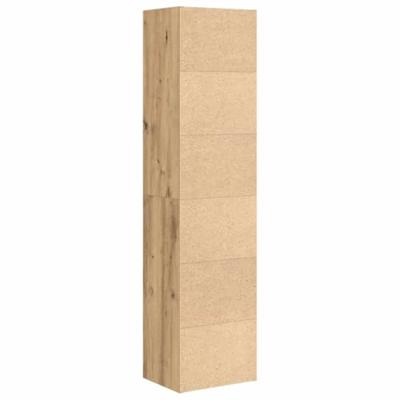 Boekenkast 31x24x127 cm bewerkt hout artisanaal eikenkleurig Boekenkast 31x24x127 cm bewerkt hout artisanaal eikenkleurig