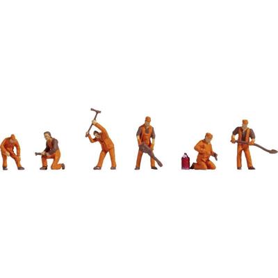 NOCH 18012 H0 Spoorwerkers figuren Geverfd, Staand