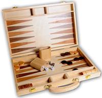Engelhart Backgammon 15 hout ingelegd - thumbnail