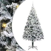 VidaXL Kunstkerstboom met 300 led wit 240 cm pvc en staal en kunststof - thumbnail