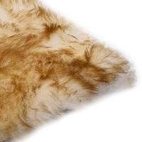 VidaXL Stoelkussens 2 st 40x40 cm echt schapenvacht gemêleerd bruin - thumbnail