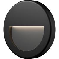 LED Tuinverlichting - Wandlamp - Brinton Lumara - Waterdicht IP65 - 3W 240lm - Aanpasbare Lichtkleur 3000K-4000K-6500K - Rond - Zwart - thumbnail