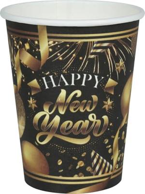 Elegante Nieuwjaar Bekertjes 240ml (6st)