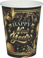 Elegante Nieuwjaar Bekertjes 240ml (6st) - thumbnail