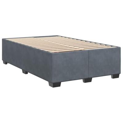 Bedframe zonder matras 120x190 cm fluweel donkergrijs