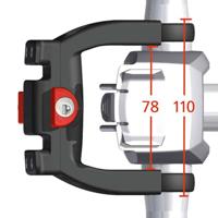 Newlooxs stuurhouder klickfix e-bike ø22-26mm klemmen + slot - thumbnail