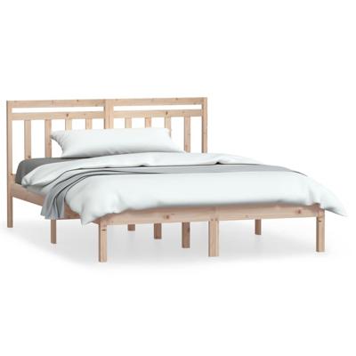 Bedframe massief hout 135x190 cm - thumbnail