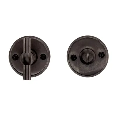 Hdd Pro WC Garnituur Rond Retro 48 Mm Plat Petana Carbon Black